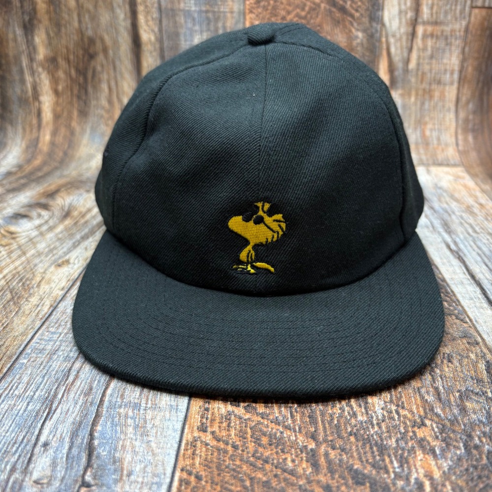 Vans Peanuts Woodstock Embroidered Black Adjustable Strapback Hat Cap - Picture 2 of 4